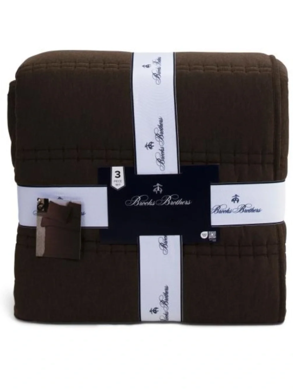 Brooks Brothers Chocolate Quilt Set